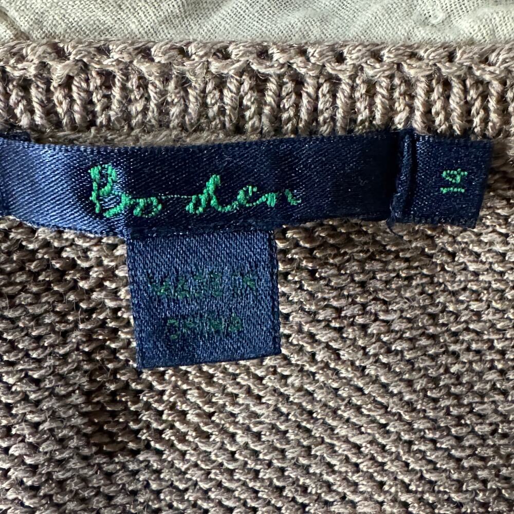 Boden SZ 14 Cardigan Ruffled Tie Front Long Sleeves Linen Blend Stretch Beige - Picture 7 of 9